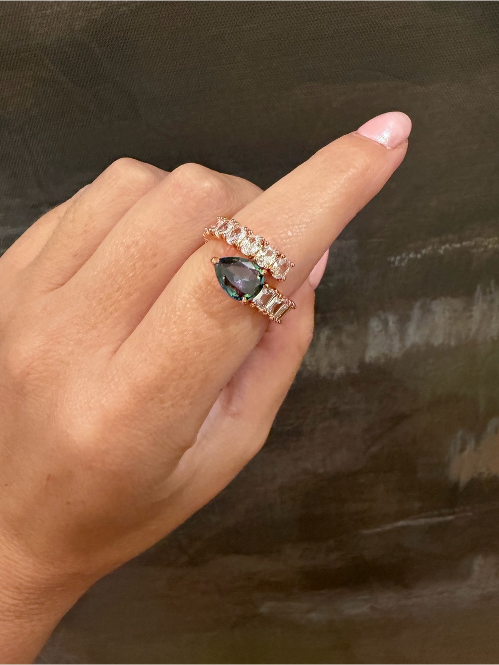 Bomb Party Midnight Teardrop - June RG Ring